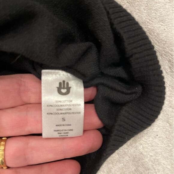 Spiritual Gangster Black On The Go Crop Sweater.Size S - Picture 13 of 14